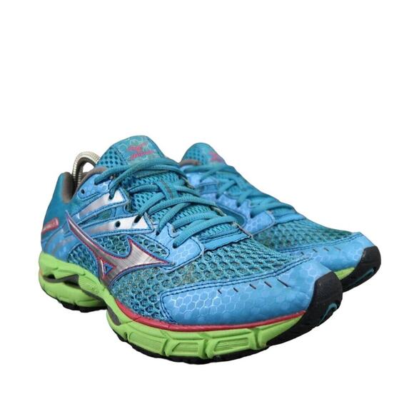 Mizuno Shoes Womens 8 Athletic Running Wave Inspire 9 Sport Trainer Active Blue - Picture 1 of 13